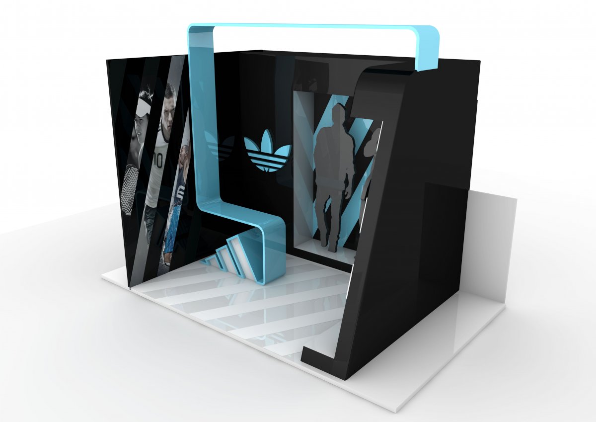 Adidas stand tasarımı - Vedat ŞEKER